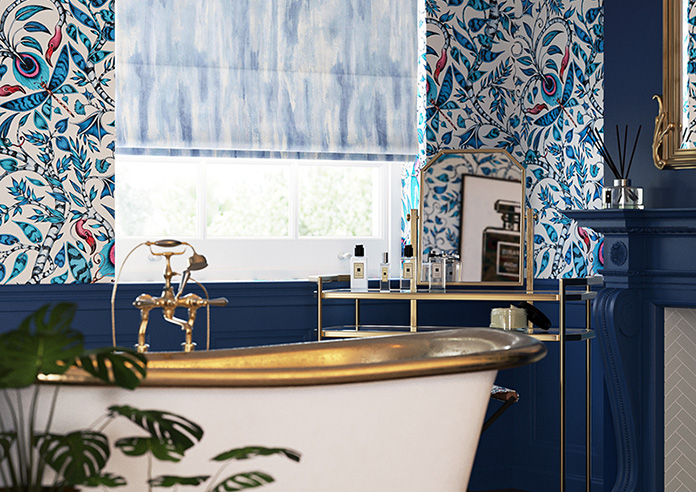 Waterfall, Azure - Roman Blind - Image 5